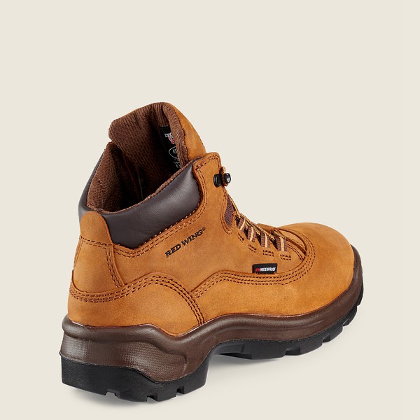 Red Wing Womens Flexbond - 5-inch Waterproof Safety Toe - Work Boots Brown - 7506WDKFQ